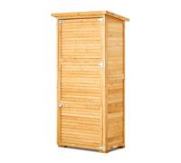 VEVOR Cobertizo de Almacenamiento para Exteriores 80 x 50 x 162 cm Cobertizo de Madera para Almacenamiento con Marco de Metal Gabinete de Almacenamiento Impermeable para Patio, Jardín, Césped