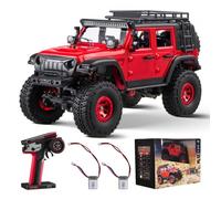 VEVOR Coche Teledirigido a Escala 1:24 de Tracción en Las 4 Ruedas con Iluminación Completa y 2 Baterías Recargables, Coche de Carreras de 2 Velocidades Ajustable para Niños Mayores de 14 Años