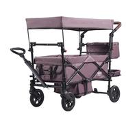 VEVOR Cochecito Doble Plegable Capacidad de 25 kg con Capota Desmontable | Manillar Ajustable, Carrito para Niños con Ruedas con Amortiguación, Bolsa de Almacenamiento para Viajes, Compras y Paseos