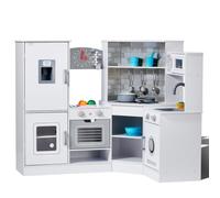 VEVOR Juego de Cocina de Esquina Juguete de Simulación 24 PCS Accesorios Blanco
