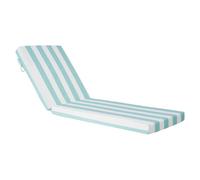 VEVOR Cojín para Tumbona, 2 PCS, Cojín 2032x660x98 mm para Silla de Jardín Resistente al Agua y a la Decoloración, Cojines de Repuesto para Tumbonas con Lazos para Exterior, Rayas Verdes y Blancas