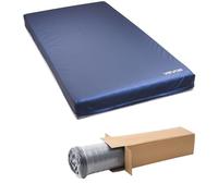 VEVOR Colchón de Cama Hospitalaria, Carga 227 kg, Redistribución de Presión de Grado Médico, Espuma de Doble Capa, Impermeable, Ideal para el Tratamiento de Úlceras por Presión, 91 x 203 x 15 cm