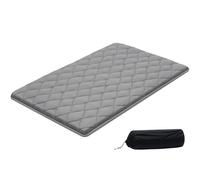 VEVOR Colchón Futón Japonés, Colchón de Tatami Plegable, Tamaño Completo, con Bolsa de Almacenamiento y Herrajes de Montaje, Esterilla de 9 Capas para Meditación y Yoga, Gris, 2032 x 1372 x 89 mm