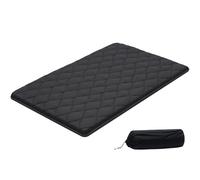 VEVOR Colchón Futón Japonés, Tatami Plegable de Tamaño Completo, con Bolsa de Almacenamiento y Herrajes de Montaje, Esterilla de 9 Capas para Meditación y Yoga, Color Negro, 2032 x 1372 x 89 mm