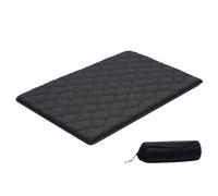 VEVOR Colchón Futón Japonés, Tatami Plegable de Tamaño Completo, con Bolsa de Almacenamiento y Herrajes de Montaje, Esterilla de 9 Capas para Meditación y Yoga, Color Negro, 2032 x 1372 x 89 mm