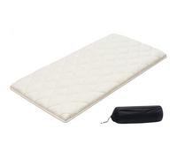 VEVOR Colchón Futón Japonés, Tatami Plegable de Tamaño Individual, con Bolsa de Almacenamiento y Herrajes de Montaje, Esterilla de 9 Capas para Meditación y Yoga, Blanco, 2032 x 991 x 63,5 mm