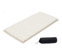 VEVOR Colchón Futón Japonés, Tatami Plegable de Tamaño Individual, con Bolsa de Almacenamiento y Herrajes de Montaje, Esterilla de 9 Capas para Meditación y Yoga, Blanco, 2032 x 991 x 63,5 mm