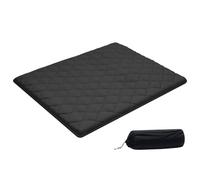 VEVOR Colchón Futón Japonés, Tatami Plegable de Tamaño Queen, con Bolsa de Almacenamiento y Herrajes de Montaje, Esterilla de 9 Capas para Meditación y Yoga, Color Negro, 2032 x 1524 x 89 mm