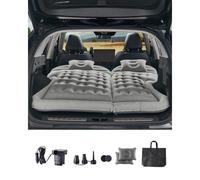 VEVOR Colchón Inflable, Grueso y Aterciopelado, Portátil Cómodo y Duradero, con Bomba de Aire, Boquilla y Bolsa de Transporte, para la Mayoría de SUV, MPV y Sedán, Gris, 1750 x 1330 x 150 mm