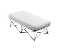 VEVOR Colchón Inflable para 1 Persona con Estructura, Bomba y Estuche de Transporte con Ruedas, Colchón Inflable Manuel Portátil y Plegable Que Soporta 136 kg Cama de Aire de Inflado para Acampar