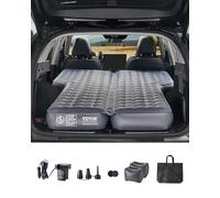 VEVOR Colchón Inflable para Coche, Oxford Grueso, Portátil Cómodo y Duradero, con Bomba de Aire, Boquilla y Bolsa de Transporte, para la Mayoría de SUV, MPV y Sedán, Gris, 1950 x 1235 x 145 mm
