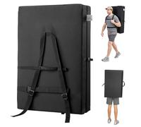 VEVOR Colchoneta de Escalada Plegable de 2 Pliegues 905 x 610 x 210 mm de Espumas, Tela Oxford 900D, con Asa y Correas de Mochila Ajustables, Crash Pad Impermeable para Rocódromo, Exterior y Interior