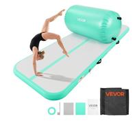 VEVOR Colchoneta Inflable de Gimnasia 300x100x10 cm Rodillo 60x100 cm Verde