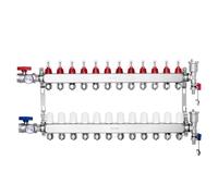 VEVOR Colector de Calefacción Suelo Radiante 12 Sucursales 780 x 370 x 110 mm