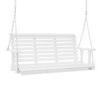 VEVOR Columpio de Madera para Porche de 4,5 '', Columpio de Banco para Patio y Jardín, Capacidad de Carga Fuerte Mejorada de 880 Libras, Banco de Silla con Cadenas Colgantes, Marrón Carbonizado