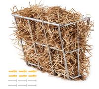 VEVOR Comedero para Heno de Cabra de capacidad de 84,1 L, Rejilla de Acero Resistente para Heno de Cabra, Soporte para Heno de Caballo, Rejilla de Alimentación de Múltiples Lados para Ovejas, Ganado