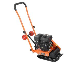 VEVOR Compactador de Tierra Motor de Gasolina de 2 HP 79 cc, Compactador Vibratorio de Placa 5250 VPM, Placa de 41x31,5 cm, Fuerza de Compactación de 8 kN para Caminos, Patios, Asfaltos, Paisajismo
