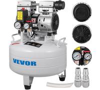 VEVOR Compresor de Aire 30 L Compresor Silencioso con Tanque 850 W 165 L / min Compresor de Aire Portátil para Reparación del Hogar, Inflado de Neumáticos, Limpieza de Suelos Radiantes