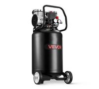 VEVOR Compresor de Aire 50 L, Motor de 1,5 kW sin Aceite, 113 L/min, Presión Máx. 8 Bar, Compresor Silencioso 75 dB, Portátil con Ruedas, para Inflación de Neumáticos Pistola de Pintura Carpintería
