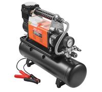 VEVOR Compresor de Aire de Alta Resistencia de 12 V con Kit de Tanque de 6 L, 6,35 CFM, 150 PSI con Inflador de Neumáticos con Manómetro Digital para Camiones, Automóviles, SUV, 483 x 150 x 390 mm