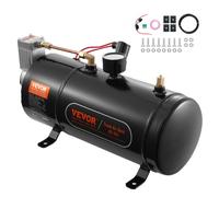 VEVOR Compresor de Aire para Kit de Bocina 90-120 psi Bomba de Aire con Tanque de 3 L para Inflar Neumáticos Colchones de Aire Compatible con Todos los Vehículos de 12 V Trenes Barcos Coches Taller