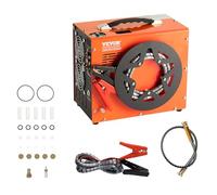 VEVOR Compresor de Aire PCP 30Mpa 4500Psi Bomba de Compresor de Aire 12V DC 110/220V AC Bomba de Aire de Alta Presión 34x17x26 cm, Parada Automática, con Ventilador Incorporado para Rifle de Aire PCP