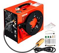VEVOR Compresor de Aire PCP Portátil de 30 MPa con Convertidor Incorporado Apagado Automático CC 12V/CA 230V Bomba de Tanque de Paintball sin Aceite para Pistola de Aire, Tanque de Buceo