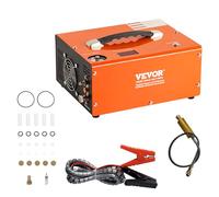 VEVOR Compresor de Aire PCP Portátil de 30 MPa con Convertidor Incorporado Apagado Automático CC 12V/CA 230V Motor de 300W Bomba de Tanque de Paintball sin Aceite para Pistola de Aire, Tanque de Buceo