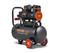 VEVOR Compresor de Aire Silencioso de 18L 900W 1,2CV Presión Máxima de 3,5 Mpa Motor sin Aceite 70dB para Reparación de Automóviles Inflado de Neumáticos Pintura a Pistola