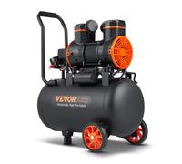 VEVOR Compresor de Aire Silencioso de 35 L Compresor de Aire sin Aceite 1800 W Presión Máxima de 3,5 Mpa Motor sin Aceite 70 dB para Reparación de Automóviles Inflado de Neumáticos Pintura a Pistola