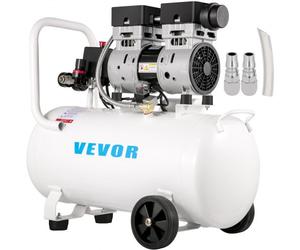 VEVOR Compresor de Aire Ultra Silencioso 50 L, Ultra Quiet Air Compressor 750 W, Compresor de Aire Silencioso de Tanque, 230 V 50 Hz, 68 dB, Compresor Ultra Silencioso para Reparaciones en el Hogar