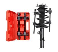 VEVOR Compresor de Resorte de Puntal 2 Piezas Herramienta Compresora de Resortes Helicoidales con Rango de 256 mm Compatible con Llaves Hexagonales de 22 mm para Autos, Camiones, Motocicletas, Negro