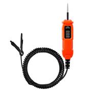 VEVOR Comprobador Profesional de Circuitos Automotrices, con Sonda de Circuito, Pantalla LED e Iluminación, Comprobador de Voltaje 3-72 DCV con Cable 3,5 m y Carcasa de ABS, 185 x 37,5 x 30 mm