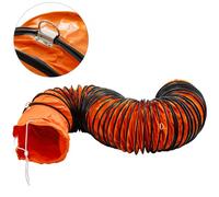 VEVOR Conducto Flexible de PVC Ventilador 7,6 m, Manguera de Conducto Flexible de PVC Conducto de Ventilación Tubo de Manguera de Ventilación Conductos de Aire de PVC Ignífugo