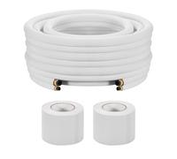 VEVOR Conducto Refrigerante de Cobre Largo de 15,24 m, Tubo de Cobre Aislado Diámetro Exterior 6,5 mm y 9,5 mm, para Sistema de Mini-split de Aire Acondicionado, Tubo de Bobina Aislante de PE