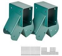 VEVOR Conector de Columpio 2 PCS Soporte Oscilante de Acero al Carbono Soporte Medio Poste de Viga de Madera Interior Exterior con Hardware de Montaje para Pies 10,2x10,2 cm, Viga 10,2x15,2 cm, Verde