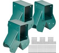 VEVOR - Conector oscilante de 3 Unidades, Acero al Carbono, Soporte Medio, Poste de viga de Madera Interior Exterior con Hardware, Montaje para Patas 10,2 x 10,2 cm, Haz de 10,2 x 15,2 cm, Verde