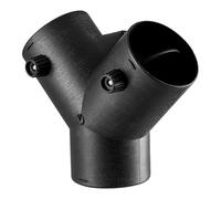 VEVOR Conector para Calentador Diésel, Conectores de Ventilación de 3 Vías en Forma de Y con 2 Válvulas Giratorias de 90°, Puerto de Conexión a Calentador Diésel de 2/5/8 kW, 155 x 190 x 100 mm