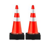 VEVOR Conos de seguridad Conos de tráfico 8 x 30" Collares reflectantes naranjas Conos de carretera