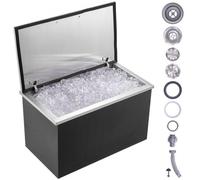 VEVOR Contenedor Comercial de Hielo Contenedor de Hielo, 610 x 508 x 382 mm