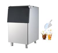 VEVOR Contenedor de Almacenamiento para Máquina de Hielo Capacidad de 113 kg, Contenedor de Hielo de Acero Inoxidable con Patas de Goma Antideslizantes Ajustables para Restaurantes, Hoteles, Bares