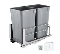 VEVOR Contenedor de Basura Extraíble Doble a Cocina Cierre Suave 2 x 24,85 L
