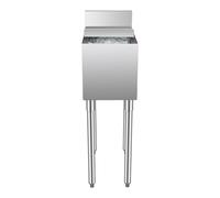 VEVOR Contenedor de Hielo de 28 L para Debajo del Mostrador de 305 x 483 x 937 mm, de Acero Inoxidable con Tapa Deslizante y Patas de Bola Ajustables, Carrito Refrigerado para Bar, Restaurante