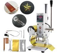 VEVOR Control de Temperatura Digital Máquina de Estampado en Caliente 300w Estampadora de Papel 10x13cm Máquina de Bronceado Adecuado para Cuero Madera Pu Pvc Papel Plástico