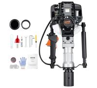 VEVOR Controlador de Postes de Gas 37,7cc Controlador de Postes de Cerca en T Portátil de 4 Etapas 1000W con 2 Cabezales de Conducción de 55/70 mm para Cercas Agrícolas, Ranchos, Mejoras de Carreteras