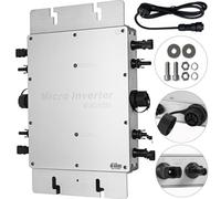 VEVOR Convertidor de Onda Sinusoidal Pura DC a AC 220 V, Convertidor de Voltaje con Conmutación a La Red 80 A, Inversor de Onda Sinusoidal Pura de 1.200 W, Aparato Eléctrico IP65 con Tecnología MPPT