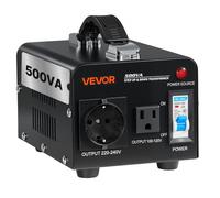 VEVOR Convertidor de Voltaje 500 VA Convertidor de 110 a 220 V/de 220 a 110 V