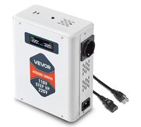 VEVOR Convertidor Elevador de Voltaje 3000 VA, Transformador de Potencia 110 V a 220 V de Alta Resistencia con 2 Tomas de Corriente de la UE, Salida USB, Pantalla LCD, Protección de Temperatura