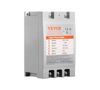 VEVOR Convertidor trifásico - 7.5HP 23A 220V monofásico a convertidor trifásico, 220V-240V entrada/salida, cambio de fase digital para uso residencial y comercial ligero (solo un convertidor para un