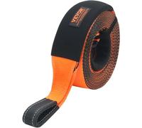 VEVOR Correa de Remolque de recuperación de 4 Pulgadas x 30 pies, Resistencia a la Rotura de 21.1 kg, Correas de Bucle reforzadas triples, Protector de árboles, Remolque y recuperación Todoterreno,